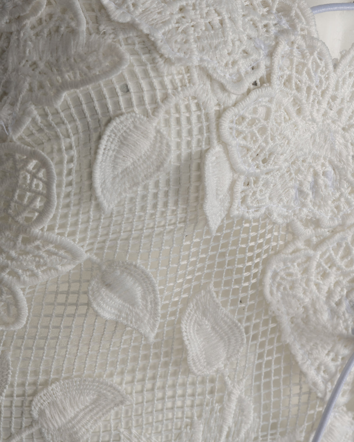 Dreamy Floral White Net Dress