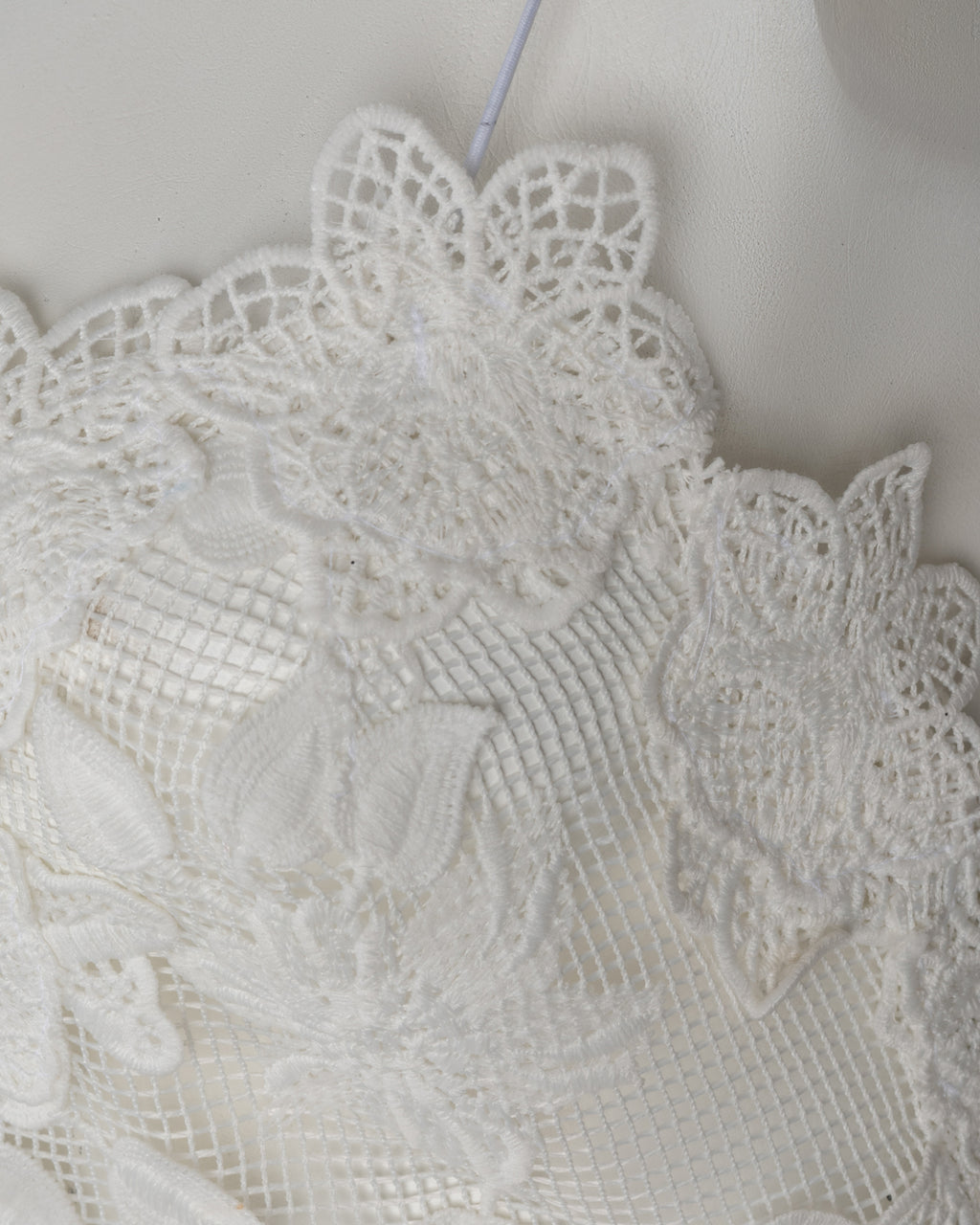 Dreamy Floral White Net Dress