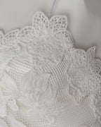 Dreamy Floral White Net Dress