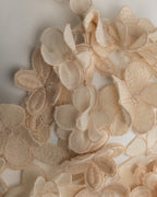 Chic Beige-Gold Guipure Lace Dress