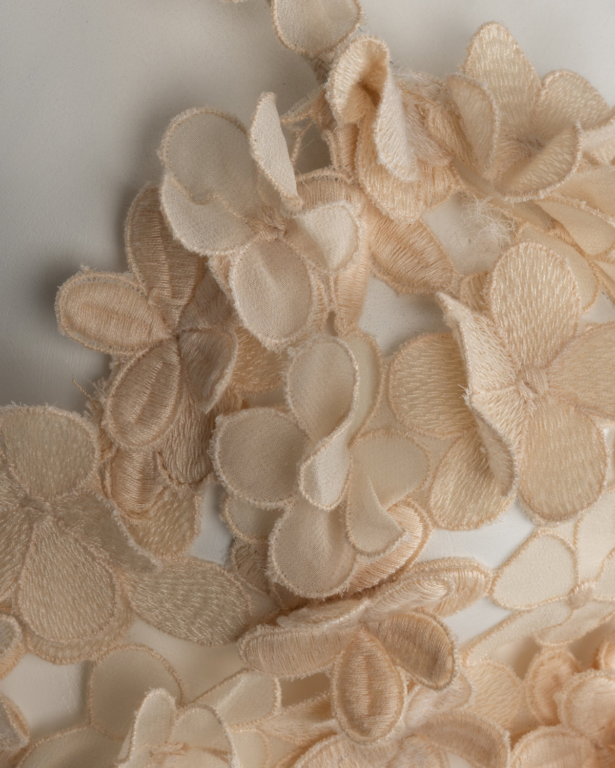 Chic Beige-Gold Guipure Lace Dress
