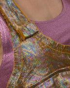 Loose Metallic Jumpsuit