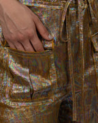 Loose Metallic Jumpsuit