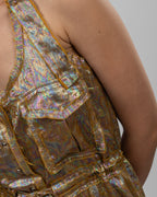 Loose Metallic Jumpsuit
