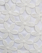 Dreamy White Guipure Cutout Dress