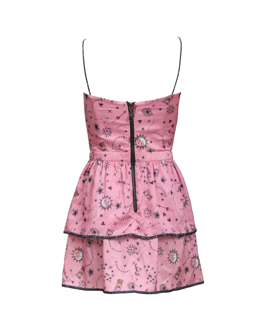 Pink Mini Dress with Bow Detail