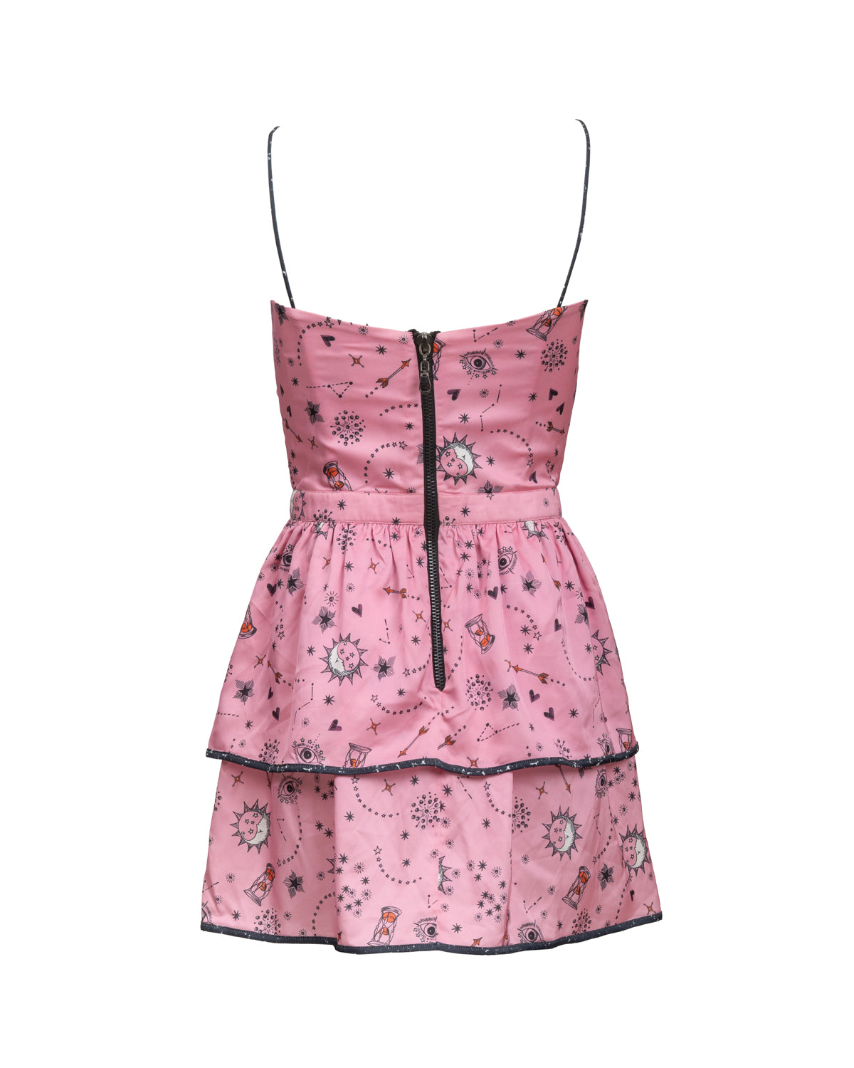Pink Mini Dress with Bow Detail