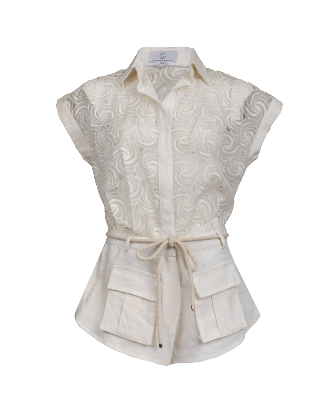 Delicate Off-White Romper