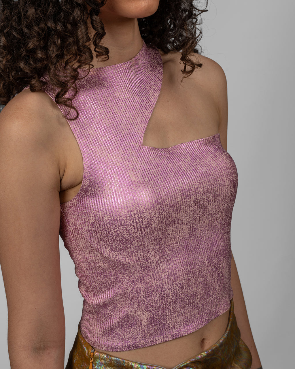 Cut-Out Pink Top