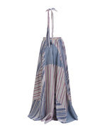 Vibrant Blue and Purple Patchwork Romper
