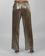 Olive & Gold Sequin Trousers