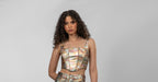 Shimmery Camouflage Corset Top
