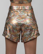 Shimmery Camouflage Army Shorts