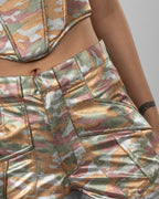 Shimmery Camouflage Army Shorts