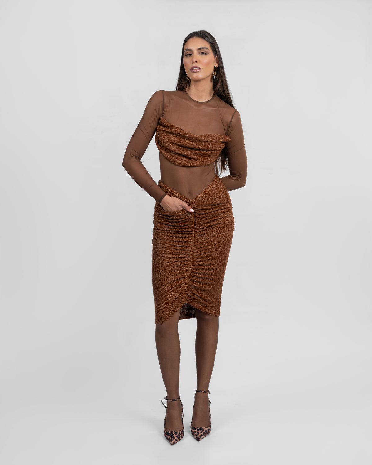 Brown Bodysuit