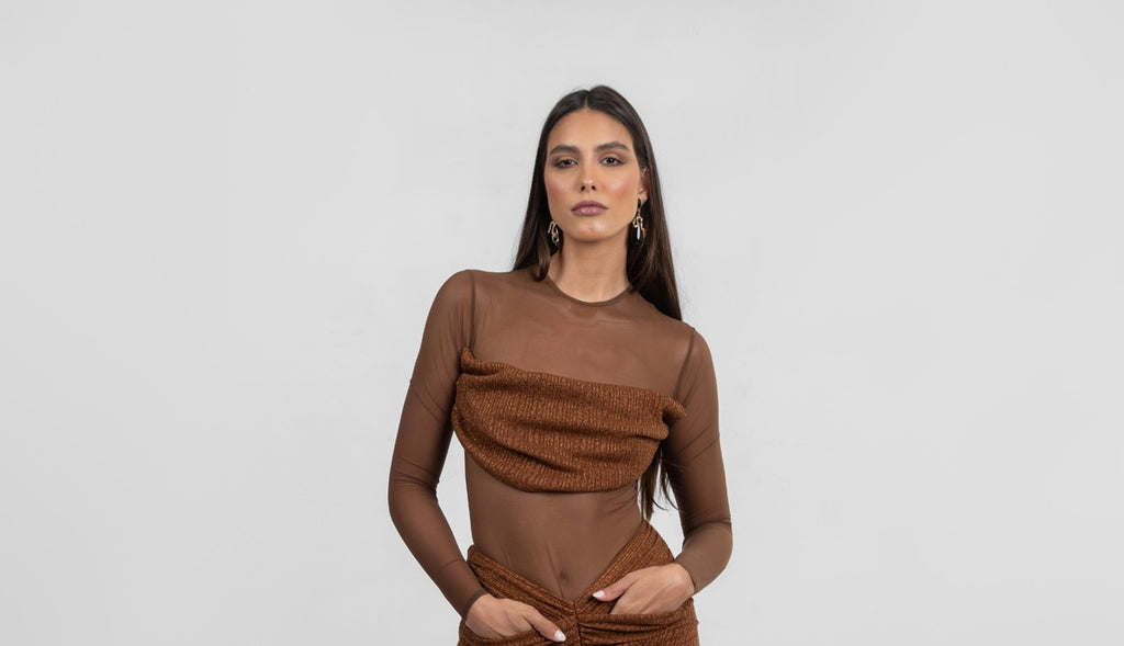 Brown Bodysuit