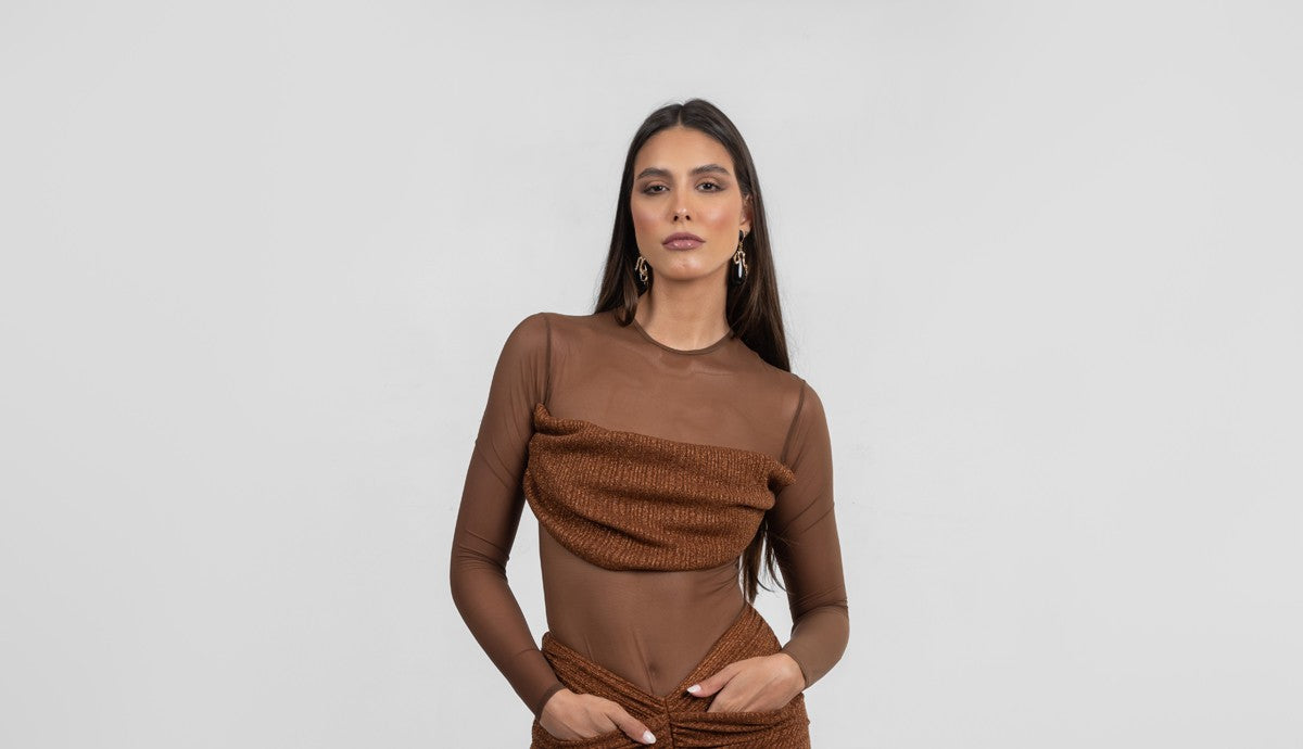 Brown Bodysuit