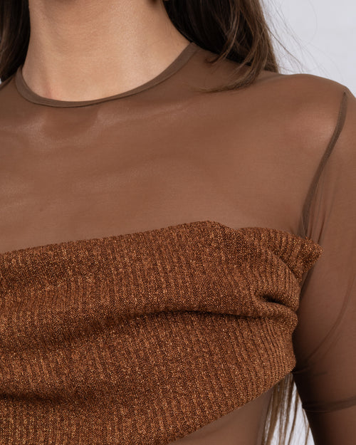 Brown Bodysuit