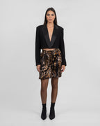 High-Waist Animal Print Shorts