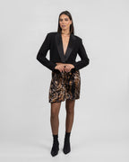 High-Waist Animal Print Shorts