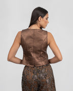 Oxide Faux Leather Vest