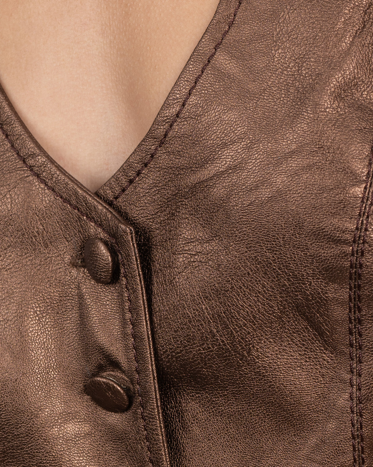 Oxide Faux Leather Vest