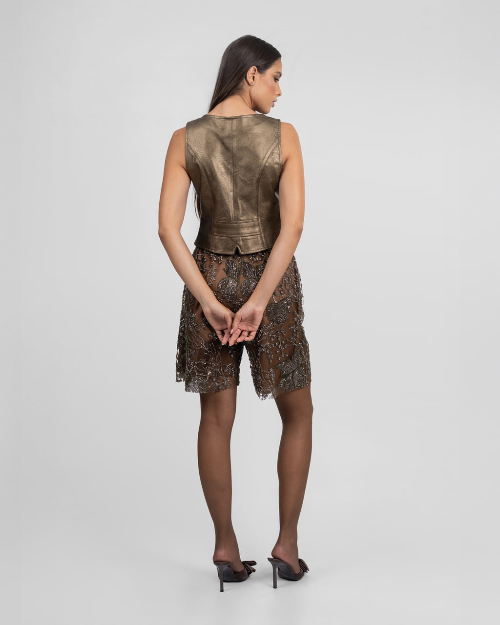 Oxide Faux Leather Vest