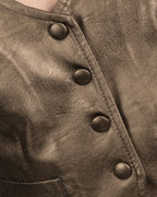 Oxide Faux Leather Vest