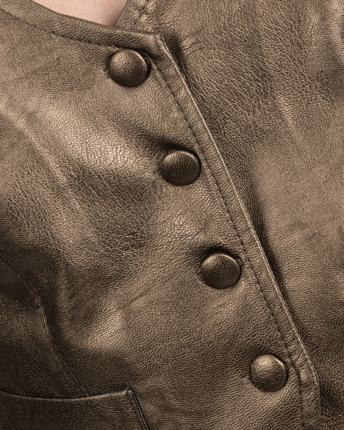 Oxide Faux Leather Vest