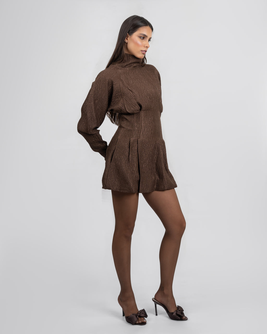 Micro Balloon Mini Dress