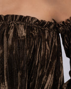 Off-Shoulder Velvet Mini Dress