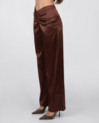 Brown Satin Trousers
