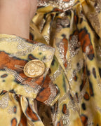 Animal-Print Oversized Blouse