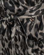 Set of Wrapped Oversized Blazer & Wide-Leg Trousers