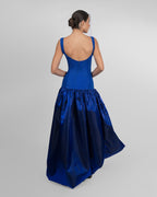 Asymmetric Crystal Bloom Gown