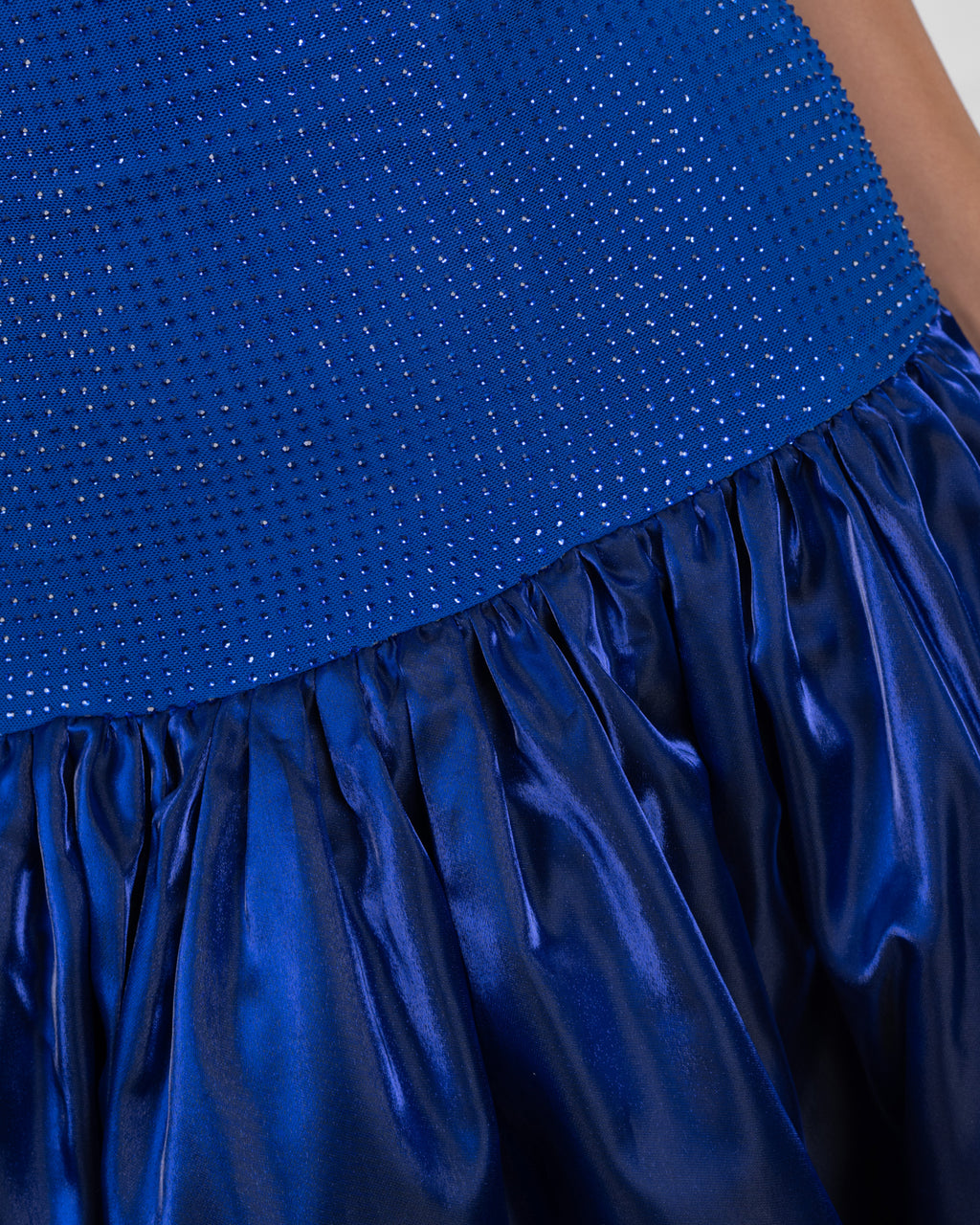 Asymmetric Crystal Bloom Gown