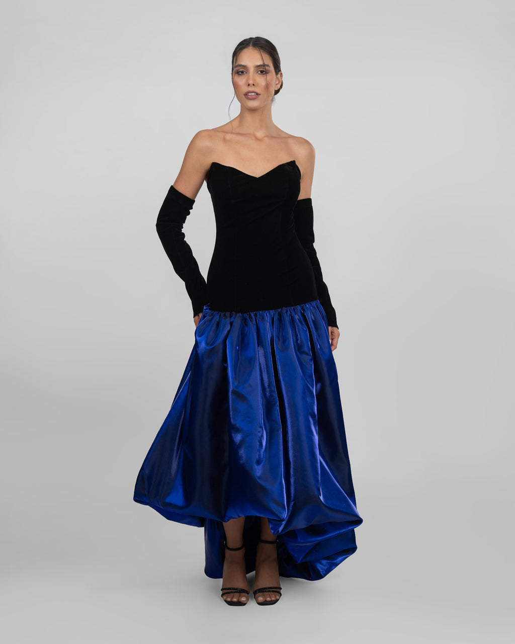 Midnight Royal Semi-Couture Dress