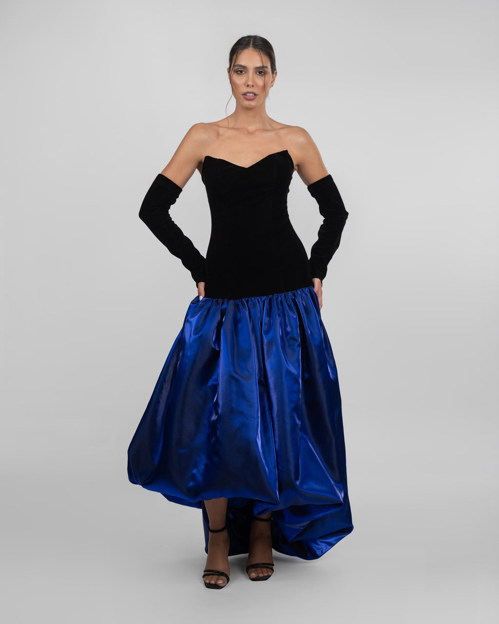Midnight Royal Semi-Couture Dress