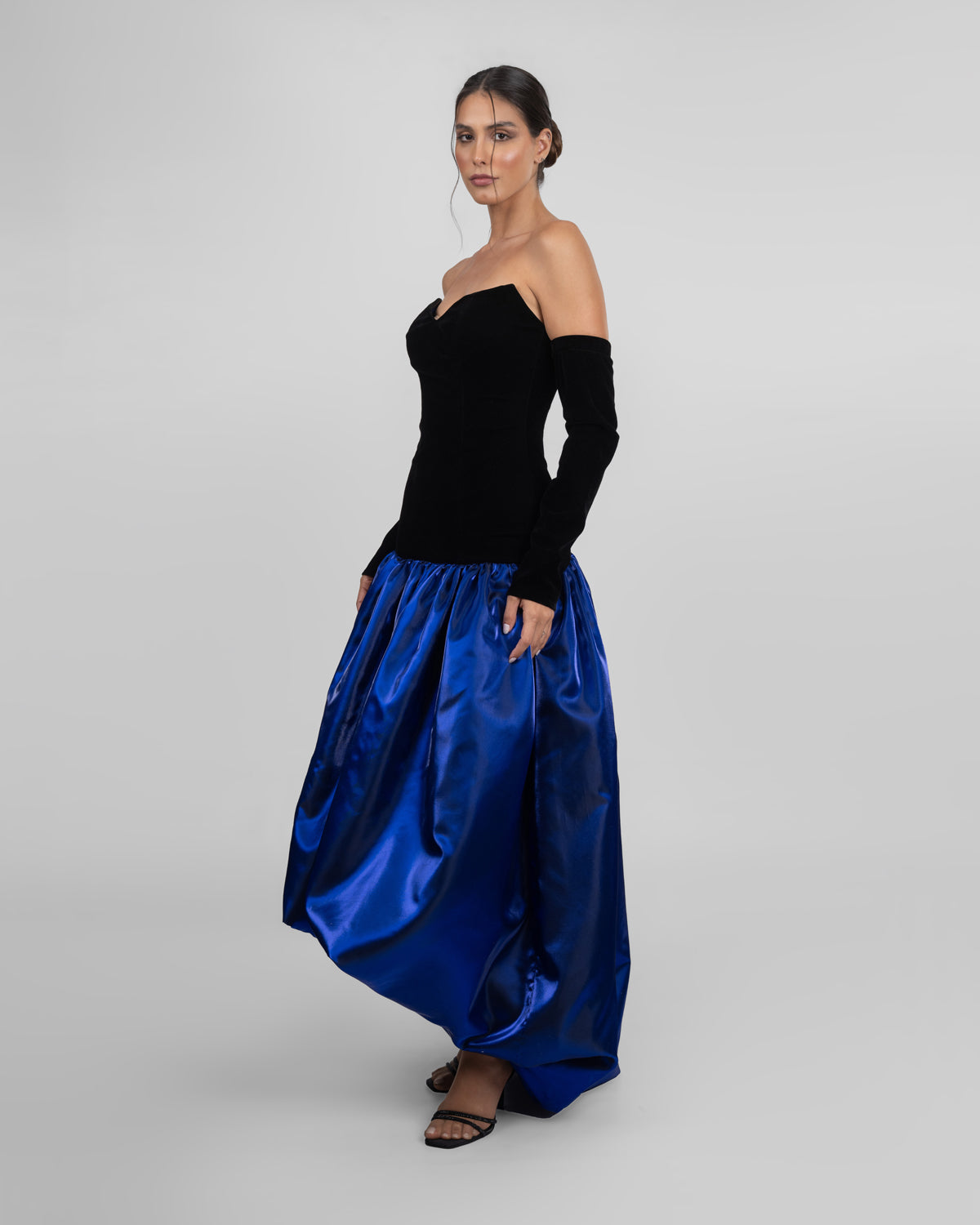 Midnight Royal Semi-Couture Dress