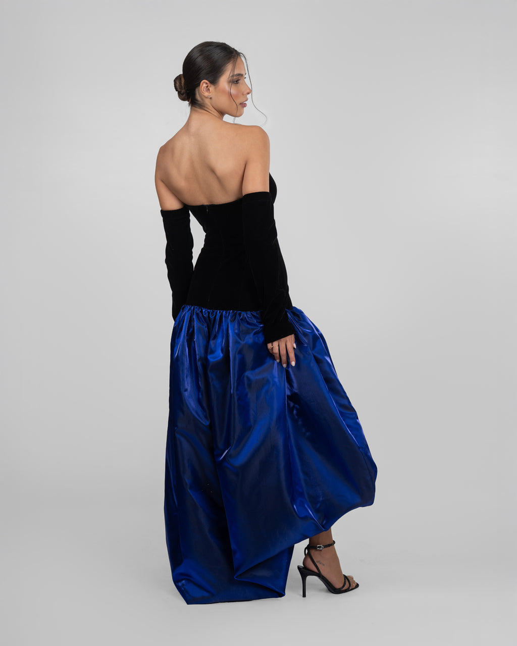 Midnight Royal Semi-Couture Dress
