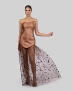Refined Elegance Silk-Tulle Dress