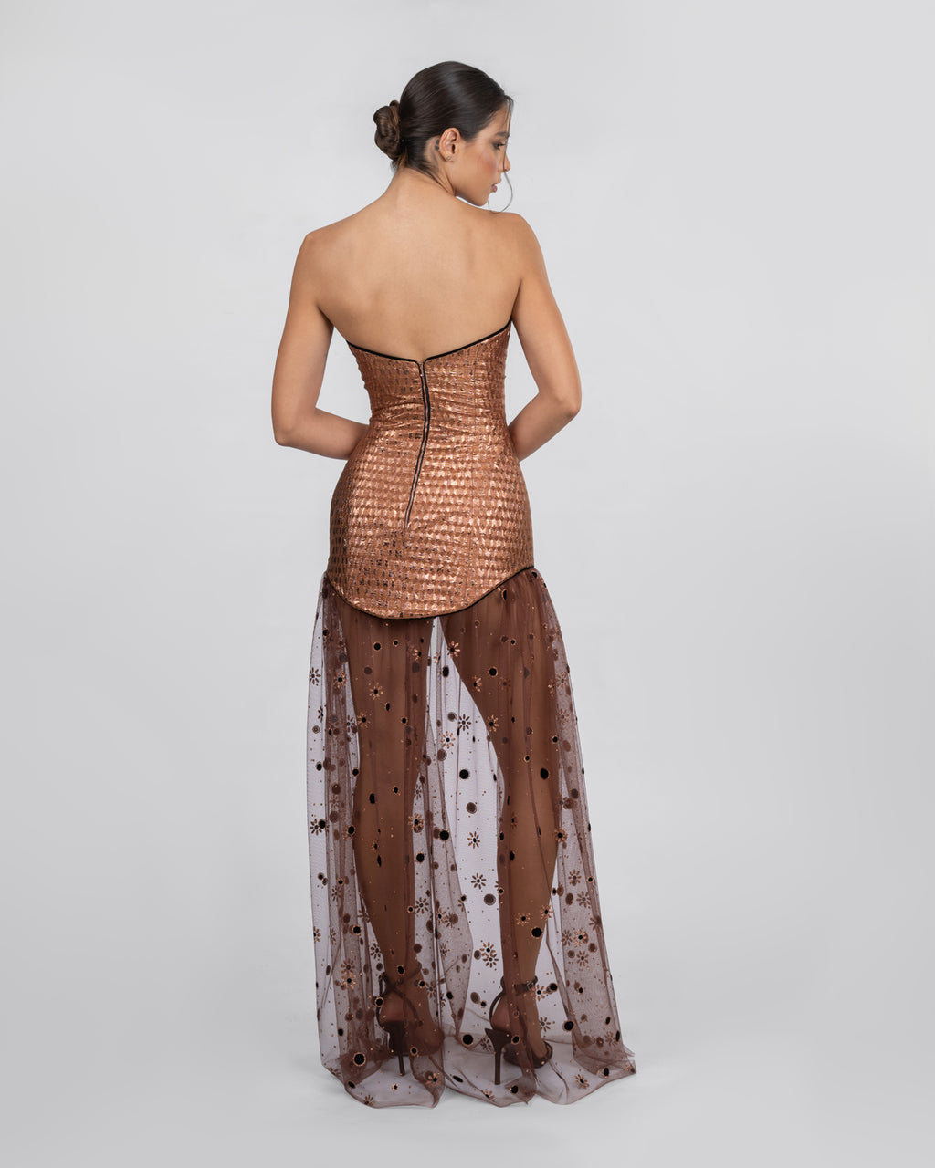 Refined Elegance Silk-Tulle Dress