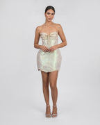 Shimmery French Lace Statement