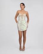 Shimmery French Lace Statement