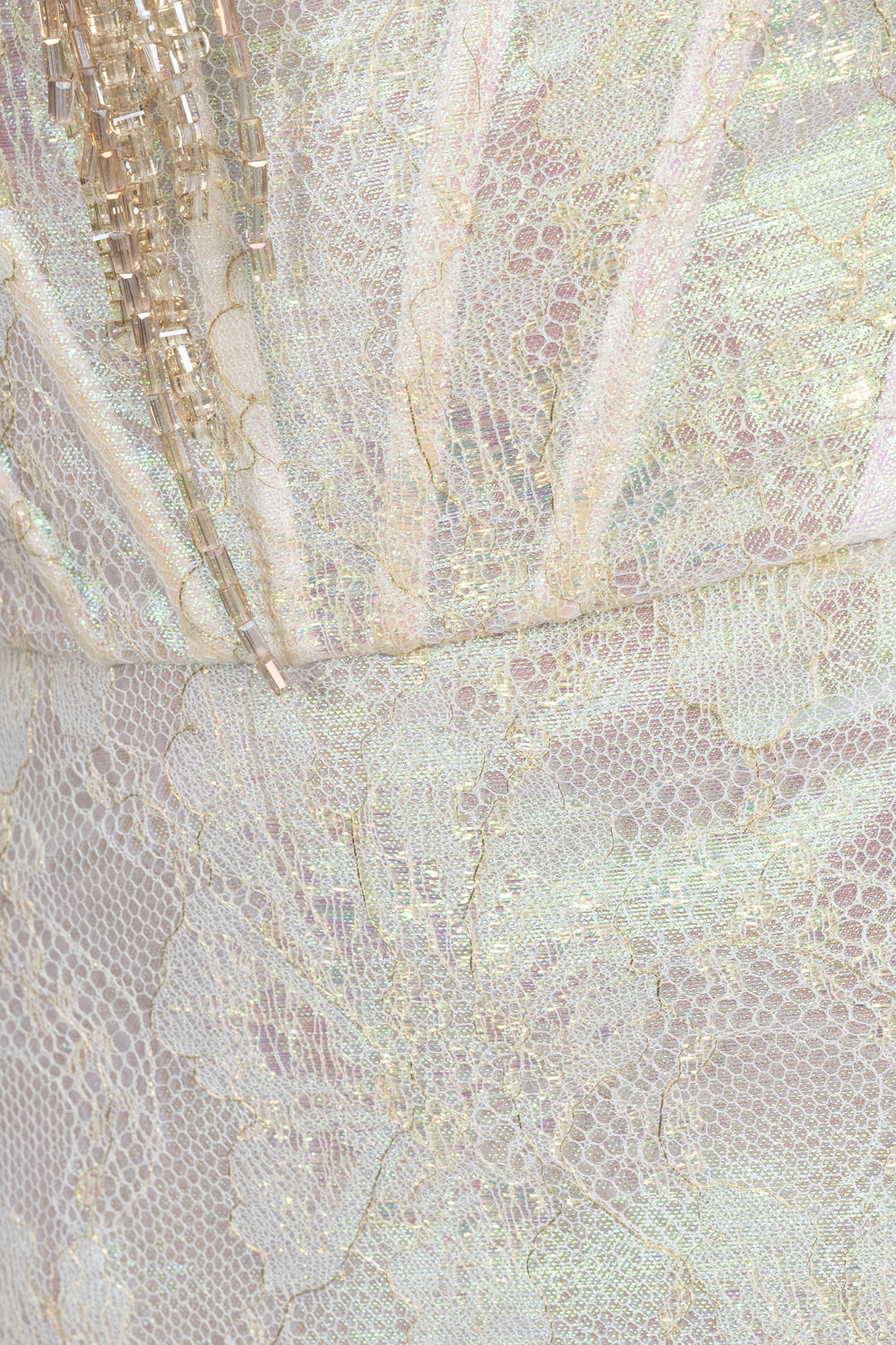 Shimmery French Lace Statement