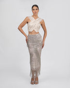 Glamour Beaded Two-Piece Set