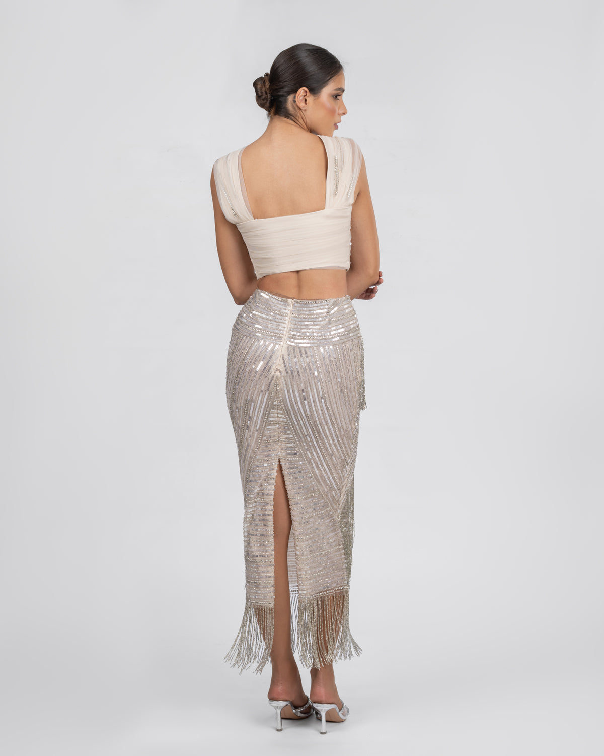 Glamour Beaded Two-Piece Set