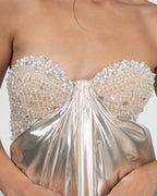 Radiant Pearl Corset Gown