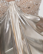 Radiant Pearl Corset Gown