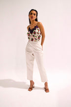 Printed Satin Top
